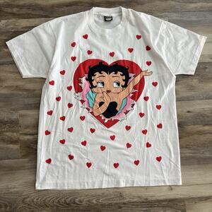 Vintage 1985 Betty Boop Screen Stars Best USA Made Size XL 50/50 T-Shirt Top
